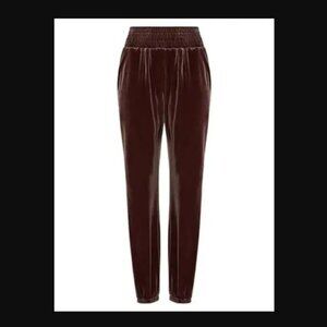NWT Commando Velvet Smocked Jogger Greige Size M